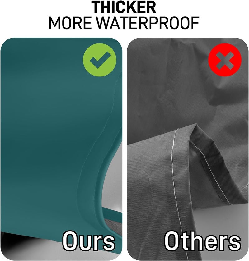 Vammcht Waterproof Apron with Comfortable Adjustable Bib Rubber Vinyl Dishwasher Heavy Duty Apron for Men Women Dishwashing - Image 3